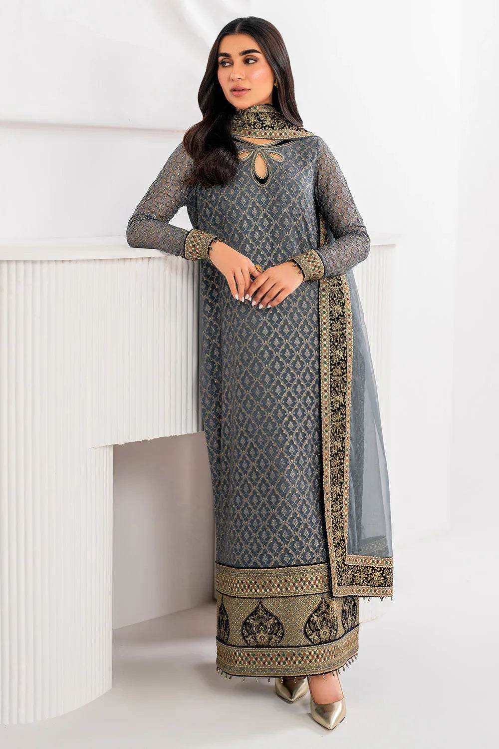 Jazmin | Formals Collection | CHIFFON UC-3058 - Rang-e-Khaas