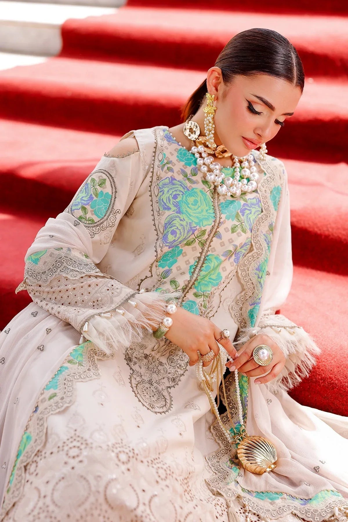 Charizma | Tabeer Lawn Vol 25 | CT5-11 - Rang-e-Khaas