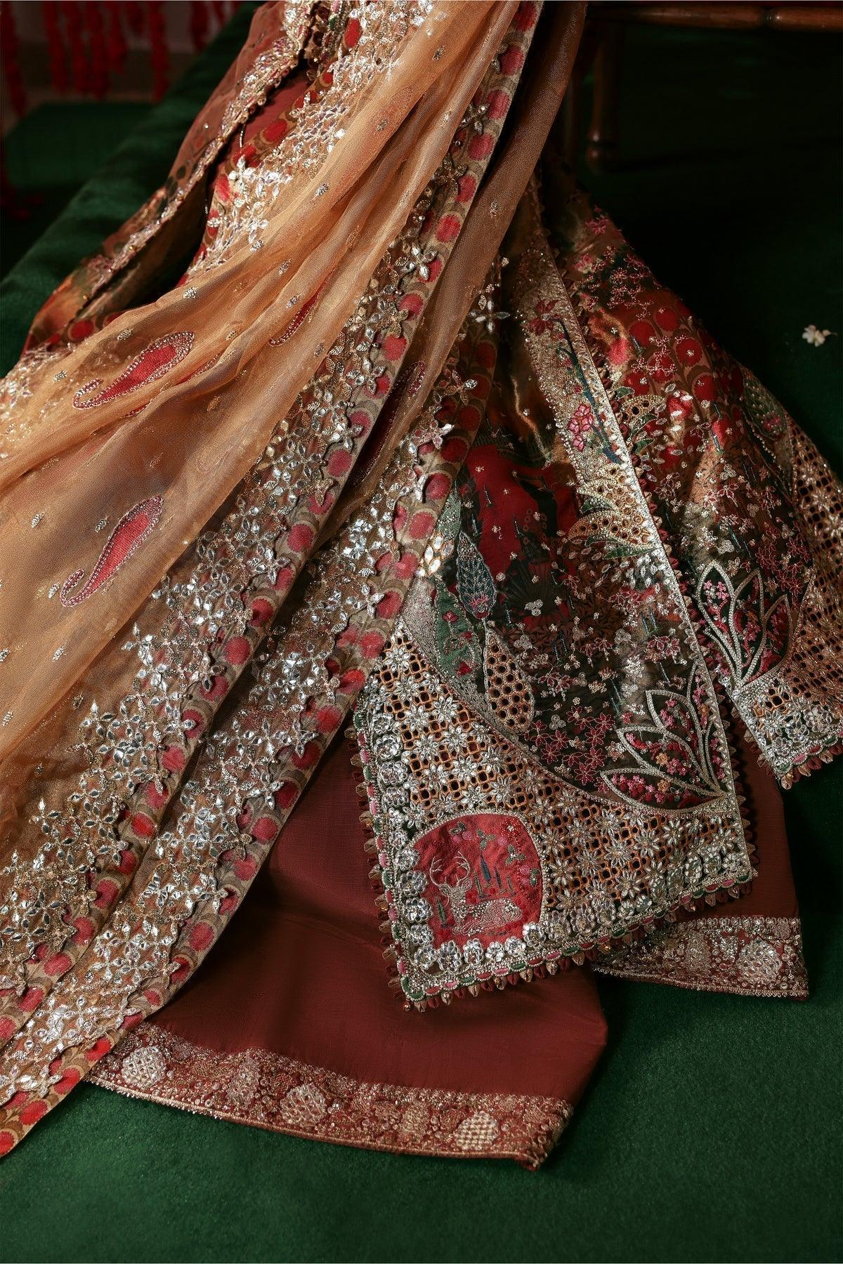 Afrozeh | Shehnai Wedding Formals 25 | Poshna - Rang-e-Khaas