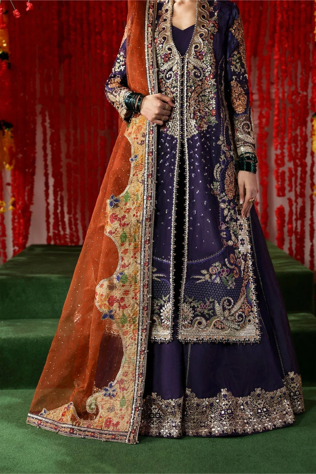 Afrozeh | Shehnai Wedding Formals 25 | Gulnaar - Rang-e-Khaas