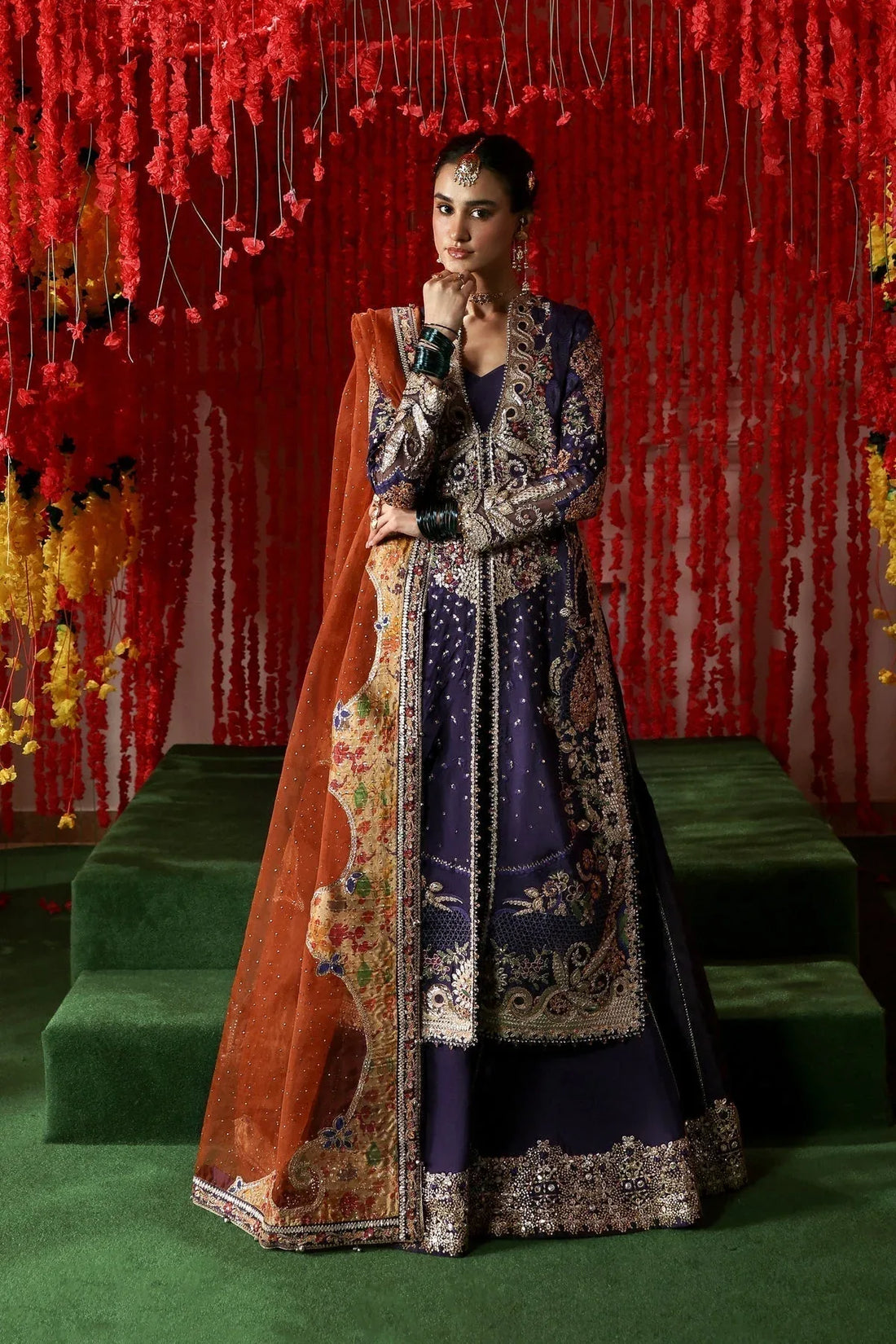 Afrozeh | Shehnai Wedding Formals 25 | Gulnaar - Rang-e-Khaas