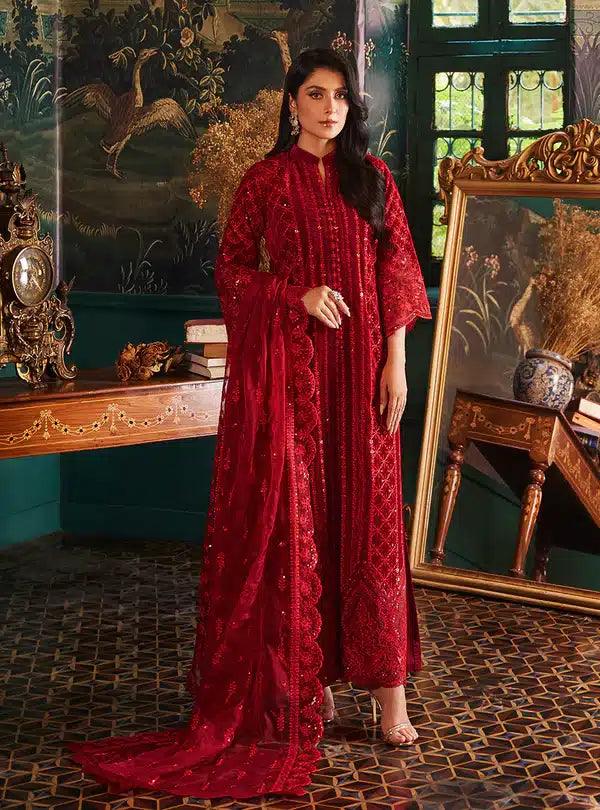 Zainab Chottani | Luxury Velvet Collection 23 | Surk - Rang-e-Khaas