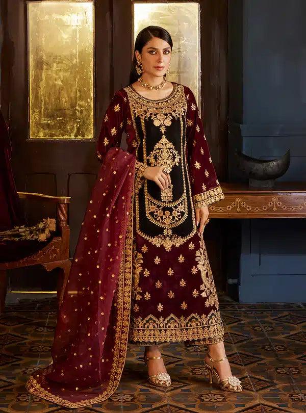 Zainab Chottani | Luxury Velvet Collection 23 | Ziba - Rang-e-Khaas