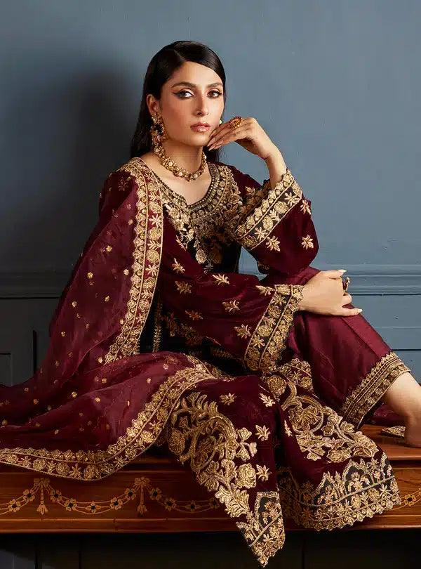 Zainab Chottani | Luxury Velvet Collection 23 | Ziba - Rang-e-Khaas