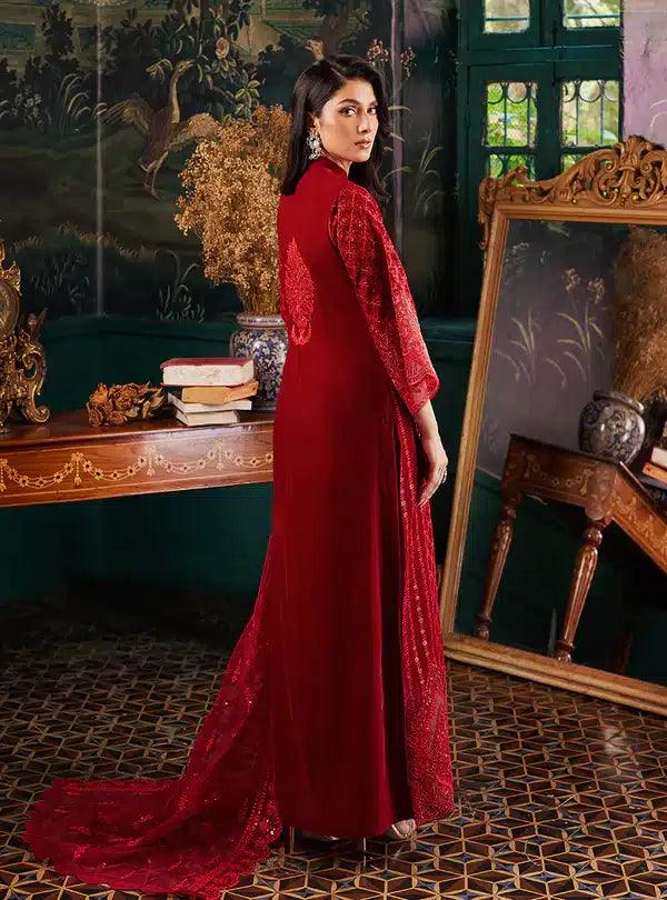 Zainab Chottani | Luxury Velvet Collection 23 | Surk - Rang-e-Khaas