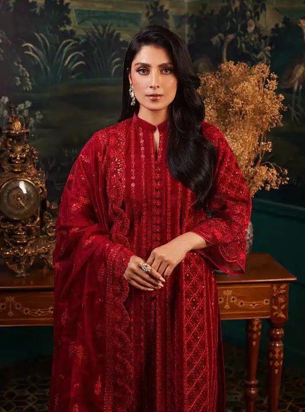 Zainab Chottani | Luxury Velvet Collection 23 | Surk - Rang-e-Khaas