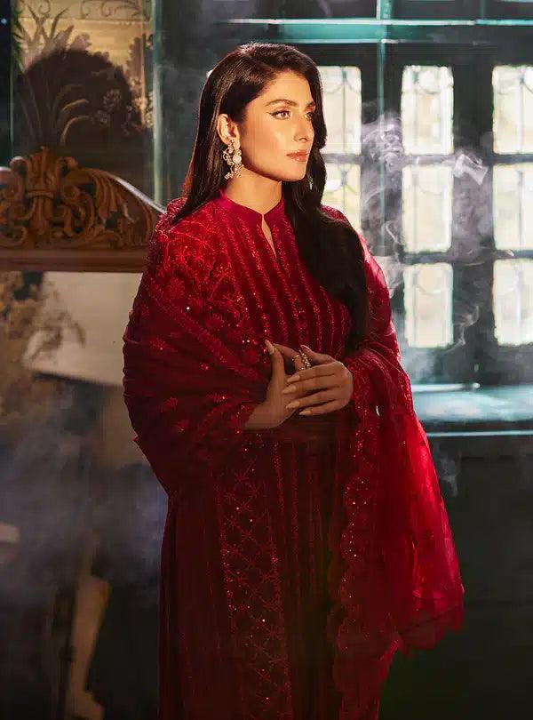 Zainab Chottani | Luxury Velvet Collection 23 | Surk - Rang-e-Khaas
